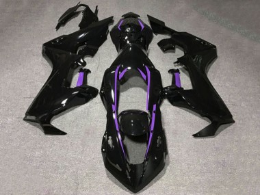 Carene Moto Honda CBR1000RR 2017-2023 - Nero Lucido Viola Linea
