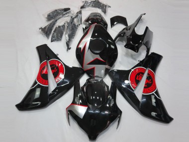 Carene Moto Honda CBR1000RR 2008-2011 - Argento Rosso Nero Lucido