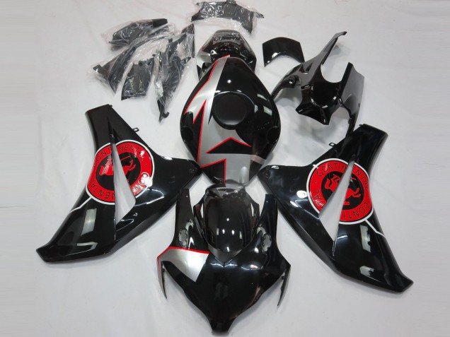 Carene Moto Honda CBR1000RR 2008-2011 - Argento Rosso Nero Lucido