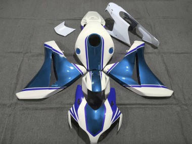 Carene Moto Honda CBR1000RR 2008-2011 - Bianco Lucido Blu Perla