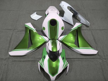 Carene Moto Honda CBR1000RR 2008-2011 - Bianco Lucido Verde Perla