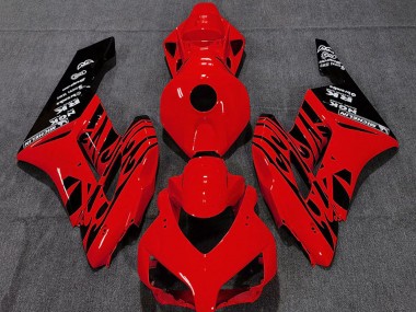 Carene Moto Honda CBR1000RR 2004-2005 - Rosso Nero Lucido Fiamma