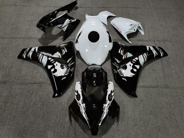 Carene Moto Honda CBR1000RR 2008-2011 - Bianco Nero Lucido Le Mis New
