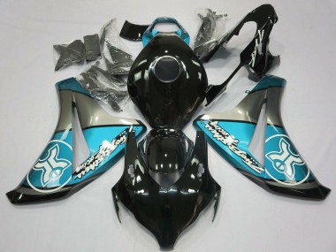 Carene Moto Honda CBR1000RR 2008-2011 - Azzurro Chiaro Grigio Nero Lucido