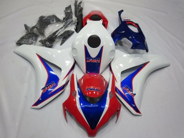 Carene Moto Honda CBR1000RR 2008-2011 - Bianco Blu Rosso HRC OEM Stile