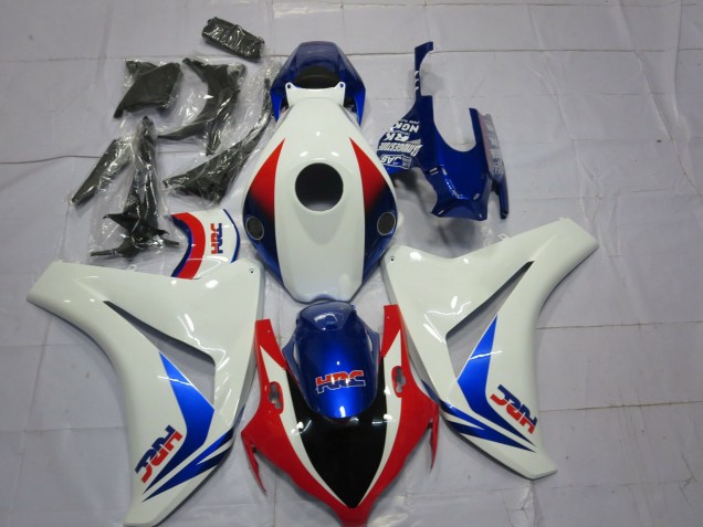 Carene Moto Honda CBR1000RR 2008-2011 - Bianco Rosso Blu OEM Stile HRC