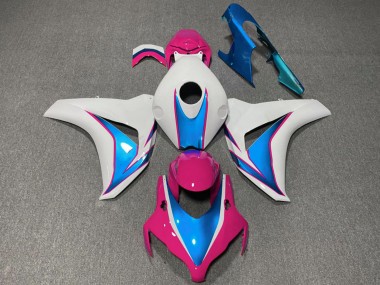 Carene Moto Honda CBR1000RR 2008-2011 - Bianco Blu Rosa