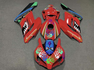Carene Moto Honda CBR1000RR 2004-2005 - Rosso Blu Verde Nero Squalo