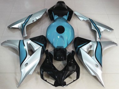 Carene Moto Honda CBR1000RR 2006-2007 - Argento Azzurro Chiaro Nero Lucido