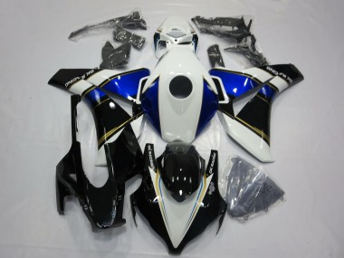 Carene Moto Honda CBR1000RR 2008-2011 - Bianco Blu Oro Nero Lucido