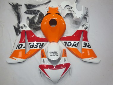 Carene Moto Honda CBR1000RR 2008-2011 - Arancia Bianco Rosso Nero Lucido Repsol