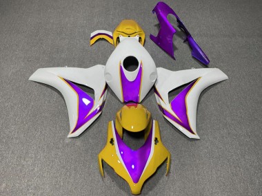 Carene Moto Honda CBR1000RR 2008-2011 - Bianco Giallo Viola