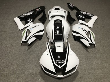 Carene Moto Honda CBR600RR 2013-2023 - Bianco Nero Lucido