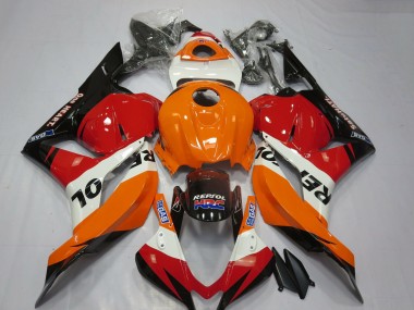 Carene Moto Honda CBR600RR 2009-2012 - Arancia Bianco Rosso Nero Lucido Repsol HRC