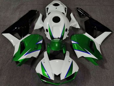Carene Moto Honda CBR600RR 2013-2023 - Bianco Verde Blu Nero Lucido
