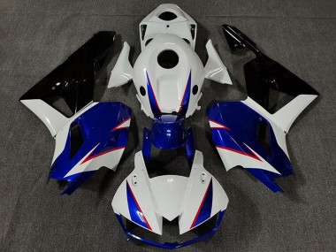 Carene Moto Honda CBR600RR 2013-2023 - Bianco Blu Nero Lucido