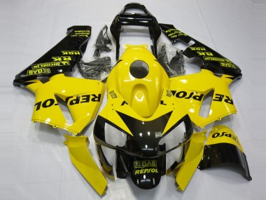 Carene Moto Honda CBR600RR 2003-2004 - Giallo Nero Lucido Repsol