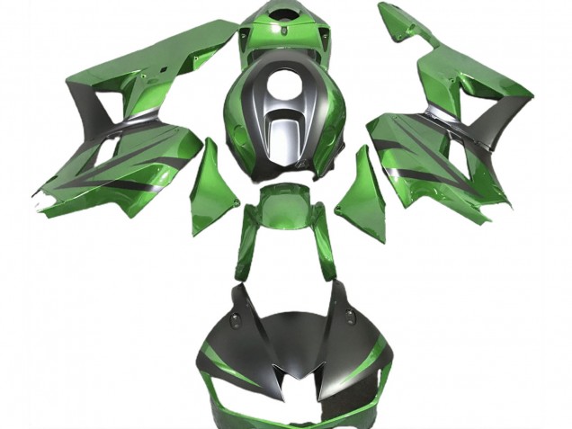 Carene Moto Honda CBR600RR 2013-2023 - Lizard Verde Nero Opaco