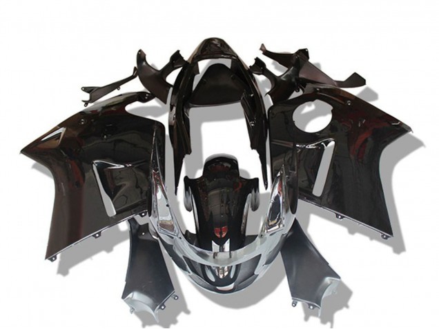 Carene Moto Honda CBR1100XX Blackbird 1996-2007 - Nero Lucido Grigio