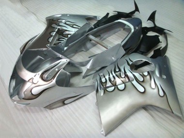 Carene Moto Honda CBR1100XX Blackbird 1996-2007 - Argento Nero Fiamma