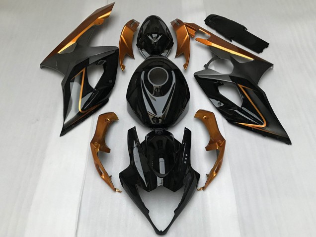 Carene Moto Suzuki GSXR 1000 2005-2006 - Nero Lucido Bronzo