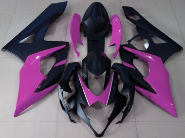 Carene Moto Suzuki GSXR 1000 2005-2006 - Nero Opaco Rosa