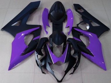 Carene Moto Suzuki GSXR 1000 2005-2006 - Nero Opaco Viola