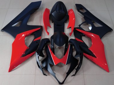 Carene Moto Suzuki GSXR 1000 2005-2006 - Nero Opaco Rosso