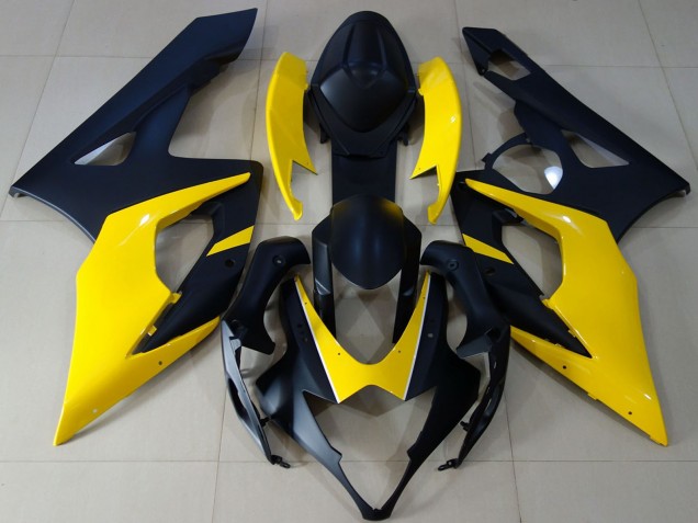 Carene Moto Suzuki GSXR 1000 2005-2006 - Nero Opaco Giallo