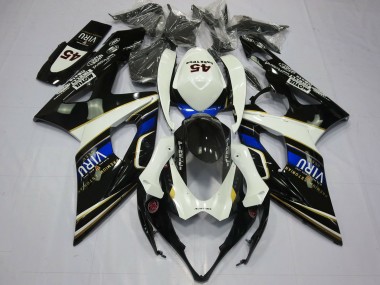 Carene Moto Suzuki GSXR 1000 2005-2006 - Bianco Blu Nero Giallo Viru