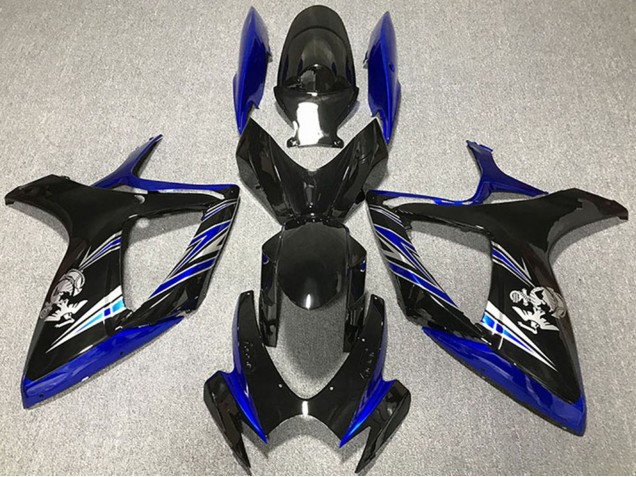 Carena Moto Suzuki GSXR 600 / GSXR 750 2006-2007 - Blu Nero Lucido