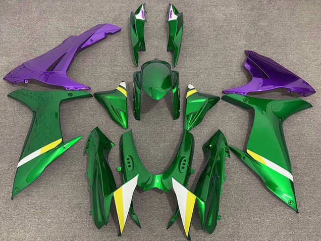 Carene Moto Suzuki GSXR 600 / GSXR 750 2011-2024 - Verde Viola Bianco Giallo