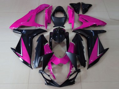 Carene Moto Suzuki GSXR 600 / GSXR 750 2011-2024 - Rosa Nero Lucido Nero Opaco