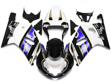Carene Moto Suzuki GSXR 600 / GSXR 750 2001-2003 - Bianco Blu Nero Lucido Viru Stile