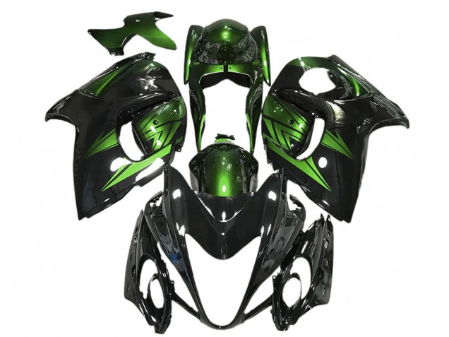 Carene Moto Suzuki GSXR 1300 2008-2020 - Nero Lucido Deep Verde