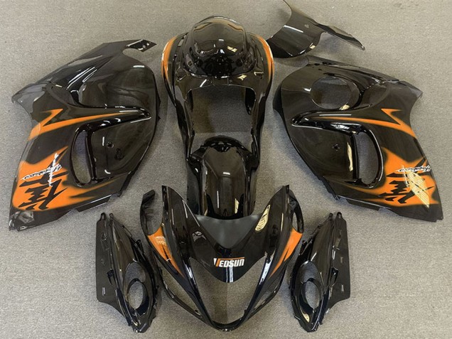 Carene Moto Suzuki GSXR 1300 2008-2020 - Nero Lucido Arancia