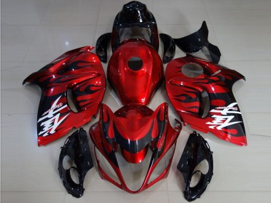 Carene Moto Suzuki GSXR 1300 2008-2020 - Rosso Nero Fiamma