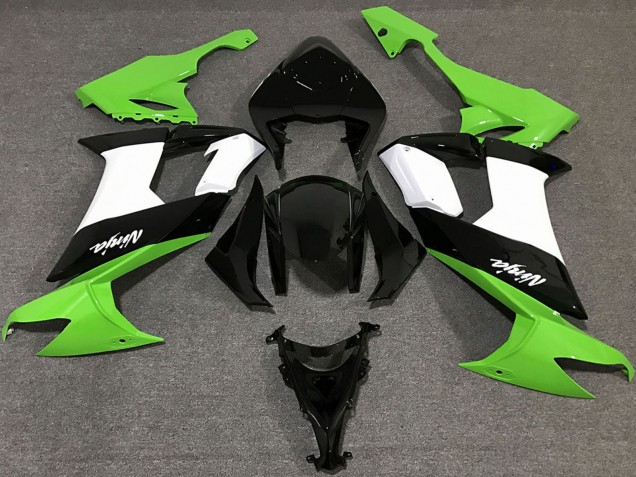 Carene Moto Kawasaki ZX10R 2008-2010 - Verde Bianco Nero
