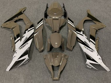 Carene Moto Kawasaki ZX10R 2011-2015 - Marrone Bianco Nero