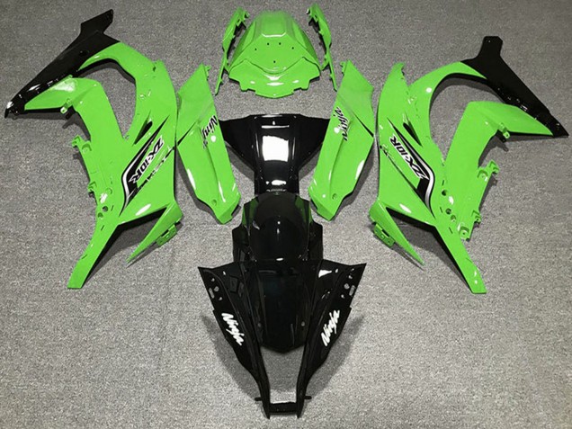 Carene Moto Kawasaki ZX10R 2011-2015 - Verde Nero Lucido