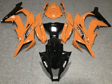 Carene Moto Kawasaki ZX10R 2011-2015 - Arancia Nero Lucido