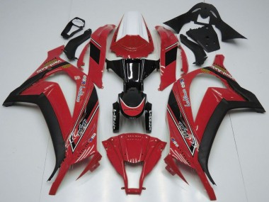 Carene Moto Kawasaki ZX10R 2011-2015 - Bianco Rosso Nero Lucido OEM Stile
