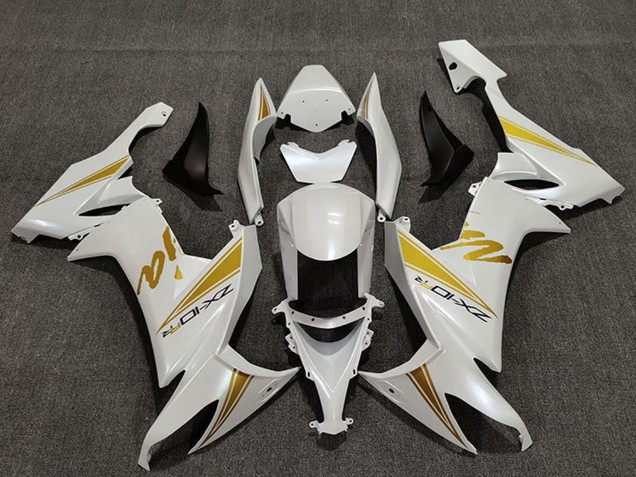 Carene Moto Kawasaki ZX10R 2008-2010 - Bianco Perla Oro