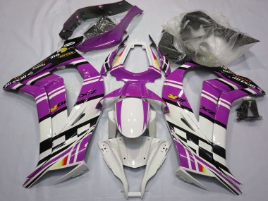 Carene Moto Kawasaki ZX10R 2011-2015 - Viola Nero Bianco Giallo