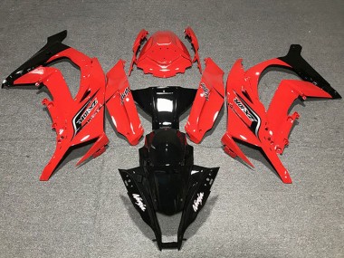 Carene Moto Kawasaki ZX10R 2011-2015 - Rosso Nero Lucido
