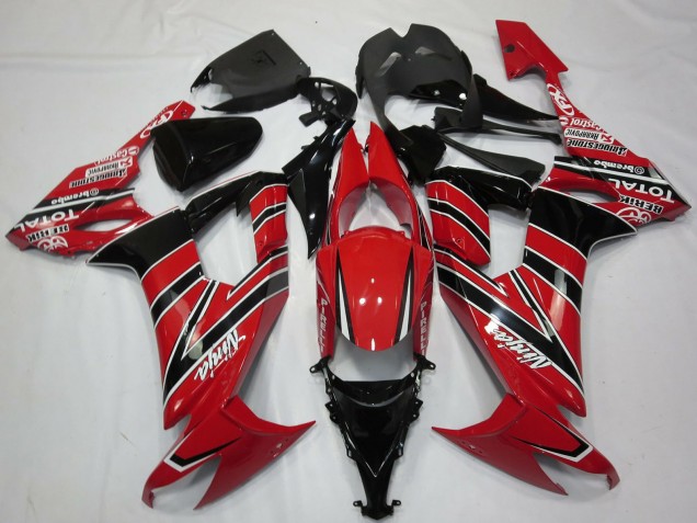 Carene Moto Kawasaki ZX10R 2008-2010 - Rosso Nero
