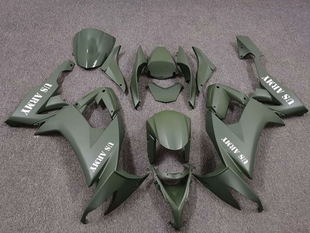 Carene Moto Kawasaki ZX10R 2008-2010 - US Verde Militare