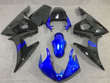 Carene Moto Yamaha R6 2003-2004 - Blu Nero Lucido