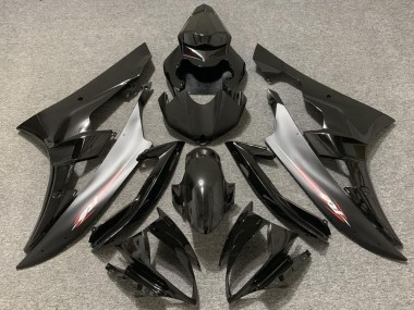 Carene Moto Yamaha R6 2006-2007 - Nero Lucido Argento
