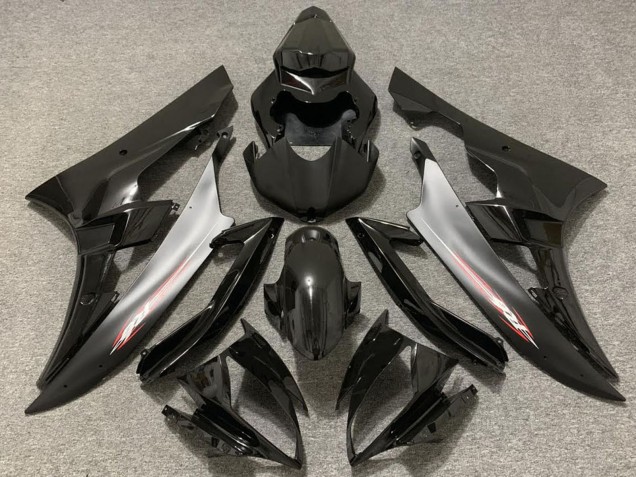 Carene Moto Yamaha R6 2006-2007 - Nero Lucido Argento